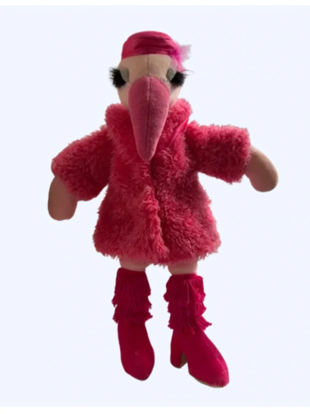 Jellycat RETIRED Hot Pink Furcoat Flamingo Plush Diva 🦩 ⭐️